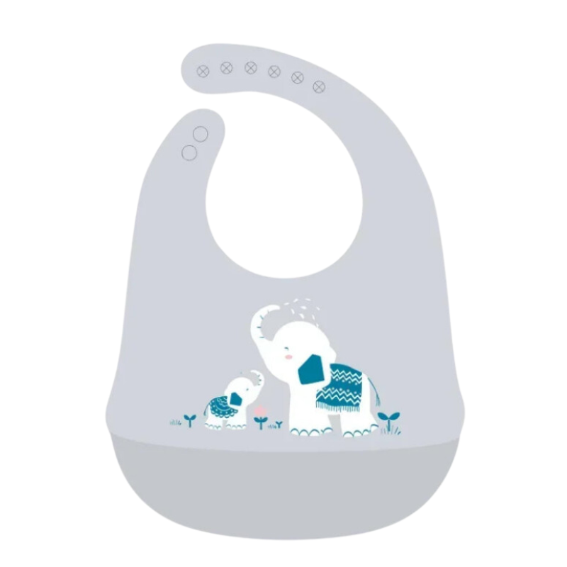 Haklapp Elefant - Grå