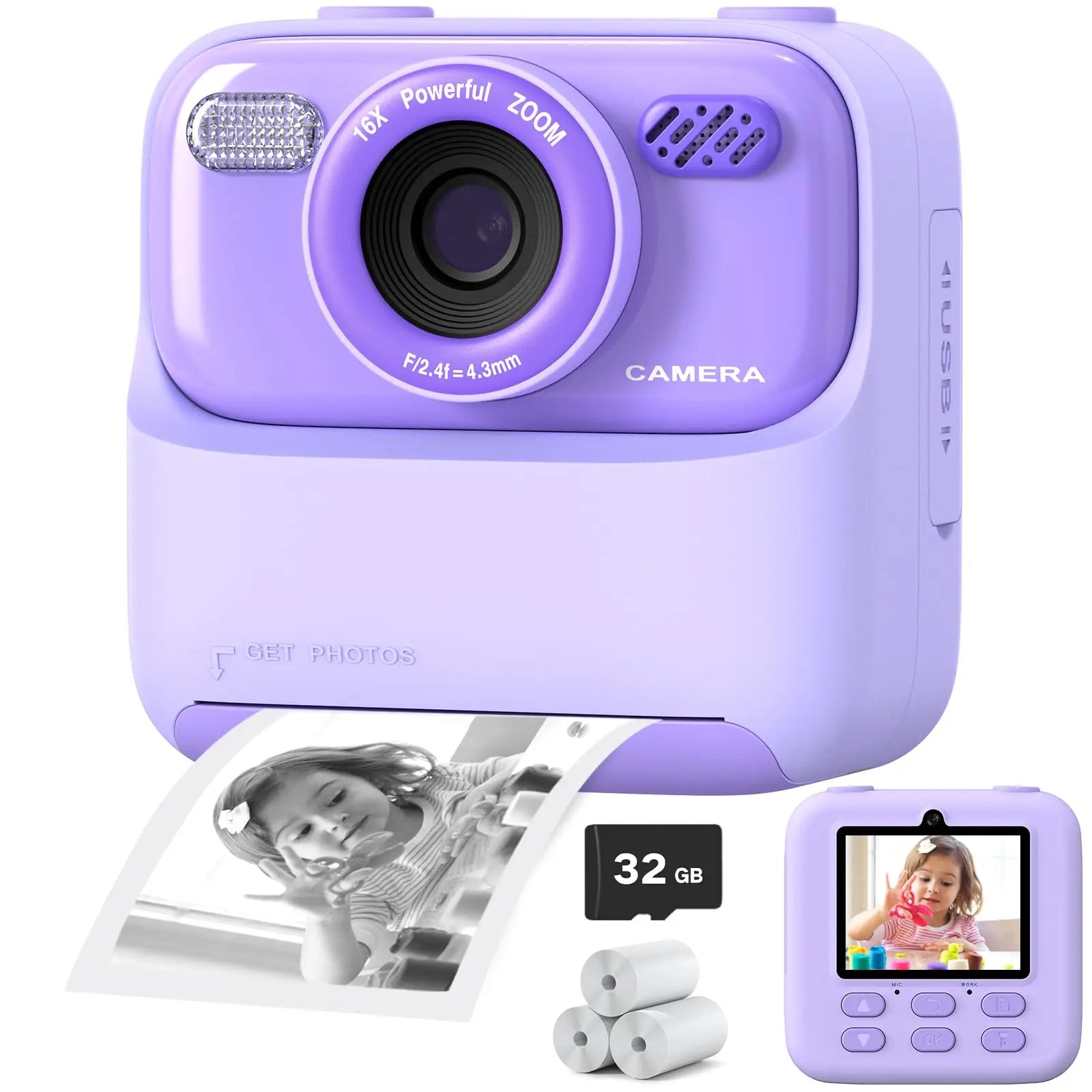 Pixipo mini kamera med 32GB