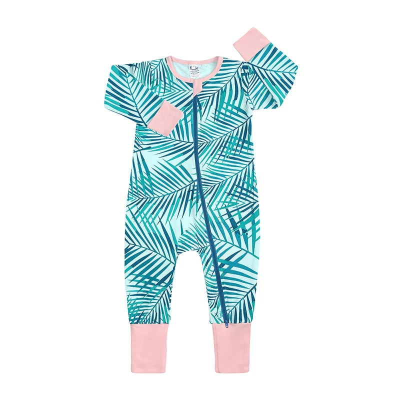 Zen Zip-Up - Bodysuit Grön/Rosa