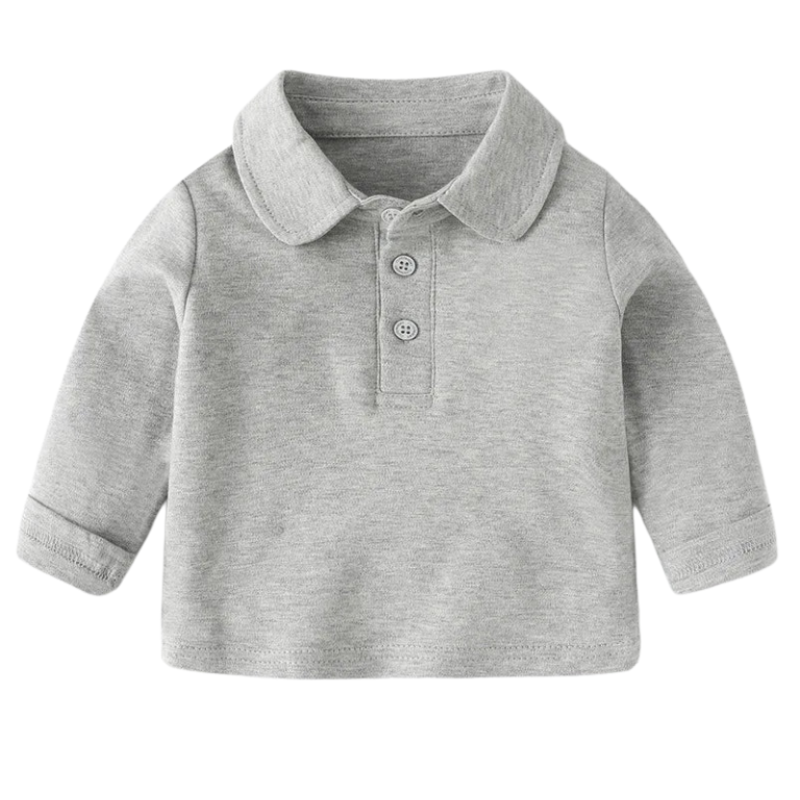 Mjuk Pikétröja för Baby Grå